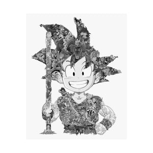 KID GOKU BLACK & WHITE POSTER KID GOKU BLACK & WHITE POSTER
