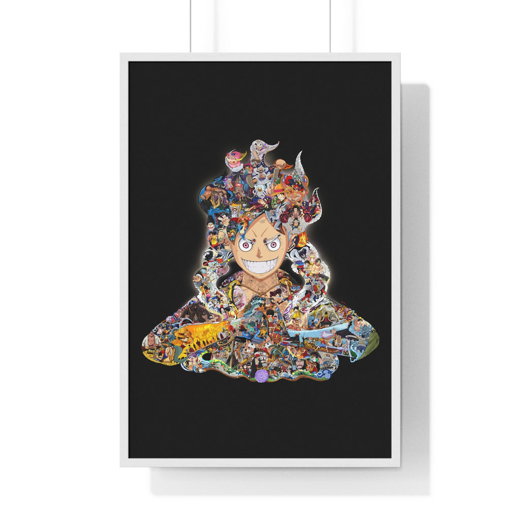 LUFFY GEAR 5 COLOR FRAMED POSTER