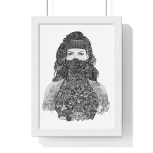 JADE BLACK & WHITE FRAMED POSTER JADE BLACK & WHITE FRAMED POSTER