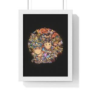 GRAVE OF THE FIREFLIES COLOR FRAMED POSTER GRAVE OF THE FIREFLIES COLOR FRAMED POSTER