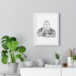 SAKAMOTO BLACK & WHITE FRAMED POSTER SAKAMOTO BLACK & WHITE FRAMED POSTER