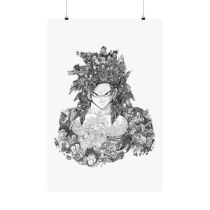 GOKU SSJ4 BLACK & WHITE POSTER GOKU SSJ4 BLACK & WHITE POSTER