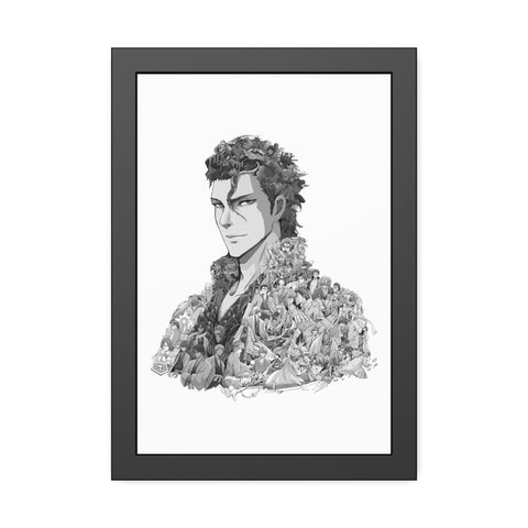 AIZEN BLACK & WHITE FRAMED POSTER