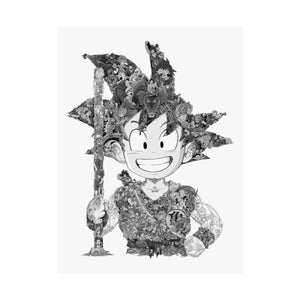 KID GOKU BLACK & WHITE POSTER KID GOKU BLACK & WHITE POSTER
