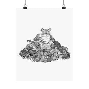 KUMA BLACK & WHITE POSTER KUMA BLACK & WHITE POSTER