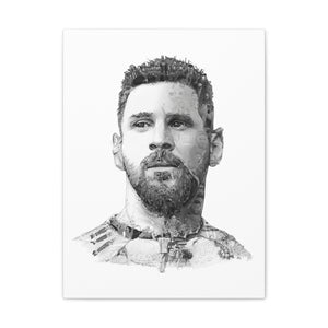 MESSI 2023 BLACK & WHITE CANVAS MESSI 2023 BLACK & WHITE CANVAS