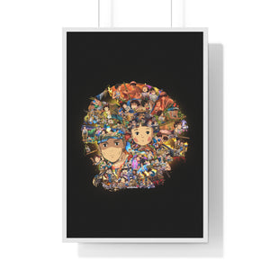 GRAVE OF THE FIREFLIES COLOR FRAMED POSTER GRAVE OF THE FIREFLIES COLOR FRAMED POSTER