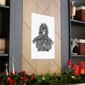 MADARA BLACK & WHITE POSTER MADARA BLACK & WHITE POSTER