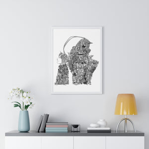 EDWARD ALPHONSE BLACK & WHITE FRAMED POSTER EDWARD ALPHONSE BLACK & WHITE FRAMED POSTER