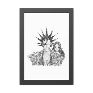 KENPACHI BLACK & WHITE FRAMED POSTER KENPACHI BLACK & WHITE FRAMED POSTER