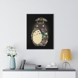 TOTORO COLOR FRAMED POSTER TOTORO COLOR FRAMED POSTER