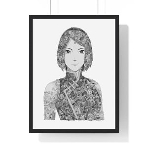 SAKURA BLACK & WHITE FRAMED POSTER SAKURA BLACK & WHITE FRAMED POSTER