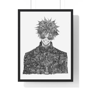 GOJO BLACK & WHITE FRAMED POSTER GOJO BLACK & WHITE FRAMED POSTER