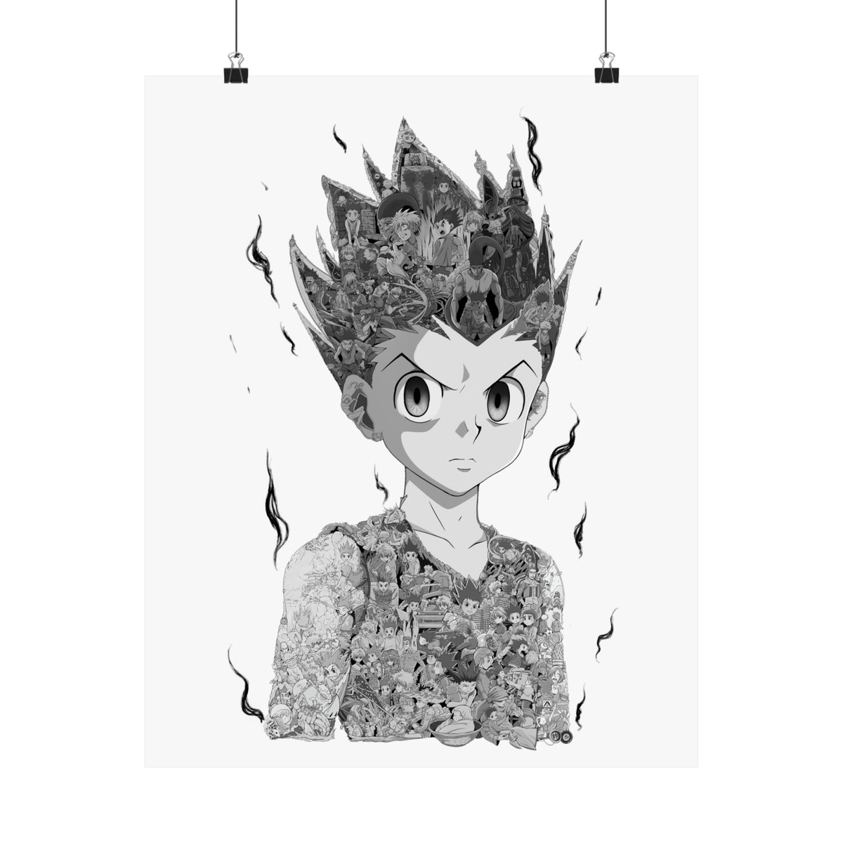 GON BLACK & WHITE POSTER