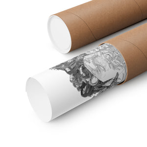 VEGETA SSJ4 BLACK & WHITE POSTER VEGETA SSJ4 BLACK & WHITE POSTER