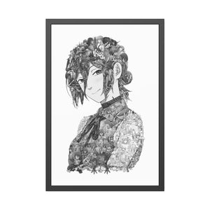 REZE BLACK & WHITE FRAMED POSTER REZE BLACK & WHITE FRAMED POSTER