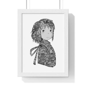 CHIHIRO BLACK & WHITE FRAMED POSTER CHIHIRO BLACK & WHITE FRAMED POSTER