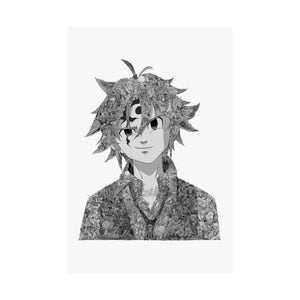 MELIODAS BLACK & WHITE POSTER MELIODAS BLACK & WHITE POSTER