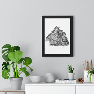 WHITEBEARD ROGER BLACK & WHITE FRAMED POSTER WHITEBEARD ROGER BLACK & WHITE FRAMED POSTER