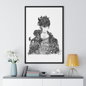 SUNG JINWOO BLACK & WHITE FRAMED POSTER SUNG JINWOO BLACK & WHITE FRAMED POSTER