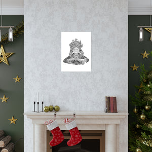 LUFFY GEAR 5 BLACK & WHITE POSTER LUFFY GEAR 5 BLACK & WHITE POSTER