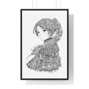 FRIEREN BLACK & WHITE FRAMED POSTER FRIEREN BLACK & WHITE FRAMED POSTER