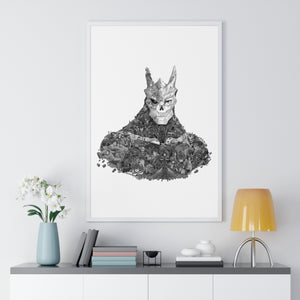 KAIJU NO. 8 BLACK & WHITE FRAMED POSTER KAIJU NO. 8 BLACK & WHITE FRAMED POSTER