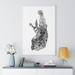 ALL MIGHT BLACK & WHITE FRAMED POSTER ALL MIGHT BLACK & WHITE FRAMED POSTER