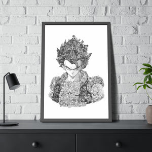 GOGETA BLACK & WHITE FRAMED POSTER GOGETA BLACK & WHITE FRAMED POSTER