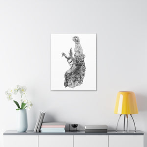 ALL MIGHT BLACK & WHITE CANVAS ALL MIGHT BLACK & WHITE CANVAS