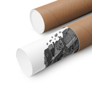 SPIKE SPIEGEL BLACK & WHITE POSTER SPIKE SPIEGEL BLACK & WHITE POSTER