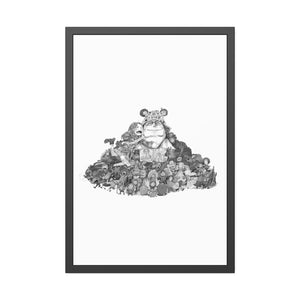 KUMA BLACK & WHITE FRAMED POSTER KUMA BLACK & WHITE FRAMED POSTER