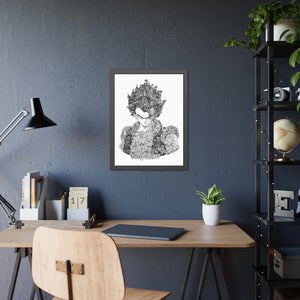 GOGETA BLACK & WHITE FRAMED POSTER GOGETA BLACK & WHITE FRAMED POSTER