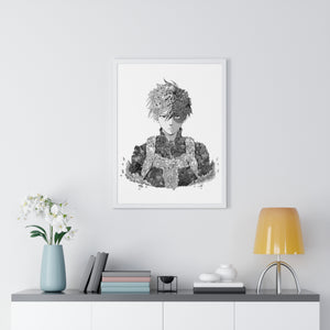 TODOROKI BLACK & WHITE FRAMED POSTER TODOROKI BLACK & WHITE FRAMED POSTER