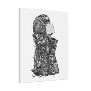 ITACHI (RAIN) BLACK & WHITE CANVAS ITACHI (RAIN) BLACK & WHITE CANVAS