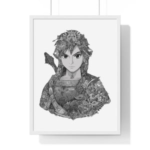 LINK BLACK & WHITE FRAMED POSTER LINK BLACK & WHITE FRAMED POSTER