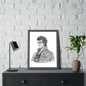 AIZEN BLACK & WHITE FRAMED POSTER AIZEN BLACK & WHITE FRAMED POSTER