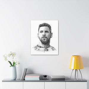 MESSI 2023 BLACK & WHITE CANVAS MESSI 2023 BLACK & WHITE CANVAS