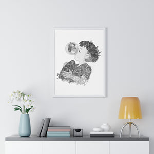 PONYO BLACK & WHITE FRAMED POSTER PONYO BLACK & WHITE FRAMED POSTER