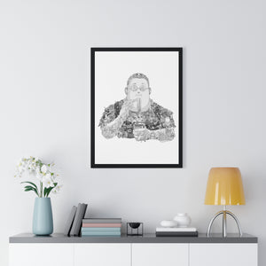 SAKAMOTO BLACK & WHITE FRAMED POSTER SAKAMOTO BLACK & WHITE FRAMED POSTER