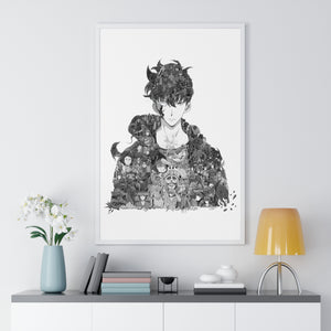 SUNG JINWOO BLACK & WHITE FRAMED POSTER SUNG JINWOO BLACK & WHITE FRAMED POSTER