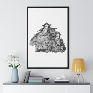 WHITEBEARD ROGER BLACK & WHITE FRAMED POSTER WHITEBEARD ROGER BLACK & WHITE FRAMED POSTER