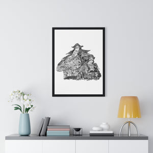 WHITEBEARD ROGER BLACK & WHITE FRAMED POSTER WHITEBEARD ROGER BLACK & WHITE FRAMED POSTER