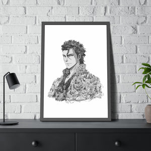 AIZEN BLACK & WHITE FRAMED POSTER AIZEN BLACK & WHITE FRAMED POSTER