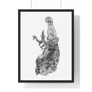 ALL MIGHT BLACK & WHITE FRAMED POSTER ALL MIGHT BLACK & WHITE FRAMED POSTER