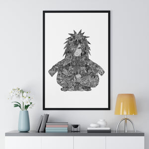 MADARA BLACK & WHITE FRAMED POSTER MADARA BLACK & WHITE FRAMED POSTER