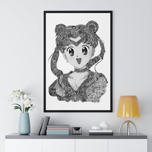 USAGI BLACK & WHITE FRAMED POSTER USAGI BLACK & WHITE FRAMED POSTER