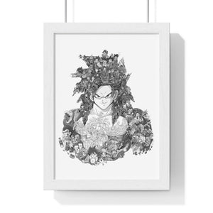GOKU SSJ4 BLACK & WHITE FRAMED POSTER GOKU SSJ4 BLACK & WHITE FRAMED POSTER