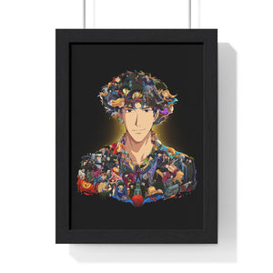 SPIKE SPIEGEL COLOR FRAMED POSTER SPIKE SPIEGEL COLOR FRAMED POSTER