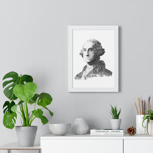 GEORGE WASHINGTON BLACK & WHITE FRAMED POSTER GEORGE WASHINGTON BLACK & WHITE FRAMED POSTER